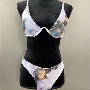 Marble Shein Bikini Size L